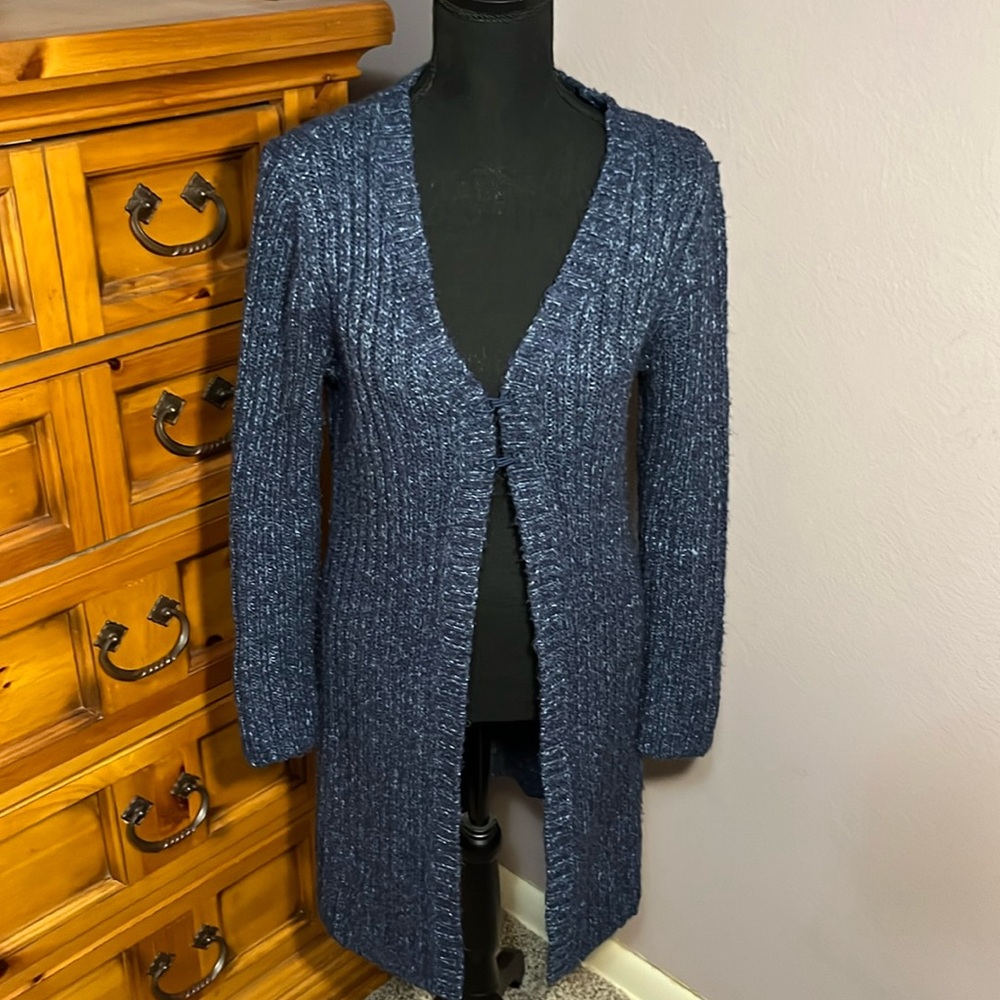 Christopher & Banks Dark Blue Long Sweater